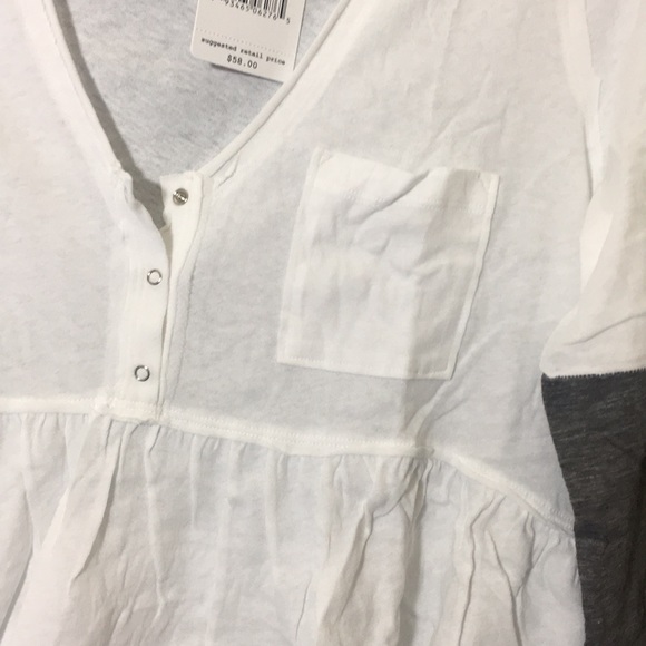 Free People Heart of Mine Ivory Combo Top NWT L - Picture 4 of 7